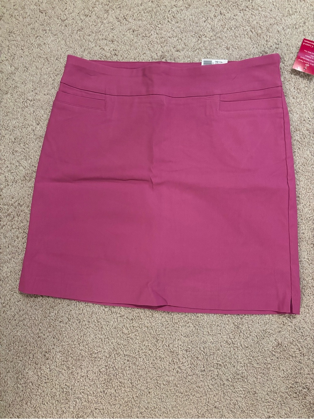 Kim Rogers Raspberry-Pink Mini Skirt